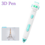 3D Pen With PCL Filament Low Temperature DIY Painting Graffiti Kids Drawing Pen for Children Painting Handmade Gift