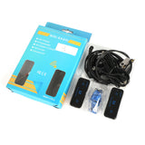 Kit 2x Mini Walkie Talkie 2-way FM Radio Transceiver + 2 Headphones USB Charge