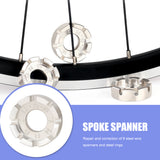 Bicycle Spoke Nipple Wrench 8 Way Groove Bike Wheel Rim Adjuster Spanner Galvanized Repair Service Tool Key