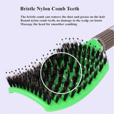 Brushy Hair Scalp Massage Comb Hairbrush Bristle Nylon Women Wet Curly Detangle Hair Brush for Salon Hairdressing Styling Tools