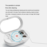 Contact Lens Ultrasonic Cleaning Machine 56000Hz High Frequency Vibration Rechargeable Automatic Contact Lens Cleaner Washer