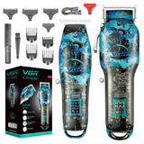 Barber Hair Cut Machine Rechargeable Transparent Professional Cordless Hair Trimmer Electric Hair Clippers for Men