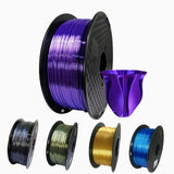 Coloful 1.75mm PLA 3D Printer Filament 500G Shiny Silk PLA 3D DIY Filament Black Gold Rainbow PLA Printing Material