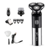 4 In 1 Wet Dry Use Multifunctional Hair Clipper Rechargeable Cordless Electric Hair Clipper Men's Shaver Trimmer