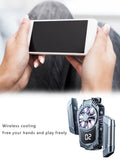 Wireless Game Cooler For Mobile Phone Radiator Silent Refrigeration Cooler Cooling Heat Dissipation With Full-color RGB Light