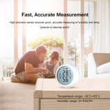 Wireless Thermometer Hygrometer Wifi Smart Humidity Temperature Sensor with Alert LCD Display Remote App Monitoring