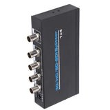 S114 SDI 1 Input 4 Output Splitter Digital SDI Dispenser Supports‑SDI HD‑SDI 3G‑SDI Up to 1320 Feet AC 100‑240V
