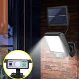 LED Solar Split Wall Lamp 3 Mode Waterproof Motion Sensor Lamps With Remote Control Garden Street Lighting Solar Lamp