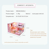DIY Doll House Wooden Doll Houses Miniature Dollhouse Furniture Kit Toys Casa for Children Christmas Gift  L026