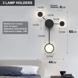 Nordic modern wall lamp Led minimalist wall lamp, living room bedroom, staircase lamp, home decoration bedside wall lamp install