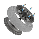 8.5 Inch Electric Scooter Split Wheel Hub Aluminum Alloy Rear Wheel Rims Solid Tire Modification Accessories for Xiaomi PRO/PRO2