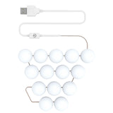 LED Makeup Mirror Light Bulb for Hollywood Vanity Lights Stepless Dimmable Wall Lamp Bulbs for Dressing Table,Bathroom