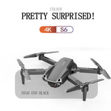 Foldable Mini Drone 4k HD Dual Camera 90 Degree Adjustable Wide-angle Camera Outdoor RC Quadcopter Drone Toys Gifts