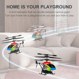 Mini RC Helicopter 2.4G Remote Control Aircraft 3.5CH with Led Light Auto Return Altitude Hold RC Plane Toys for Boys