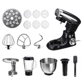 Stand Mixer Stainless Steel Bowl 6-speed Kitchen Food Blender Juicer Meat Grinder Cream Egg Whisk Cake Dough Kneader Bread Maker