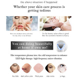 Electric Facial Massager Ultrasonic Cryotherapy Hot Cold Light Photon Wrinkle Remove Device Face Spa Beauty Machine