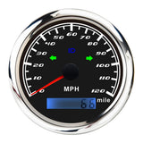 0-120 MPH Waterproof GPS Digital Speedometer Odometer Gauge 85mm 316L