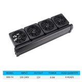 2/3/4 Head Aquarium Fan Mute Automatic Temperature Control Fan Cooling Fish Tank Water Cooling Aquarium Tool  Salt/Fresh Water