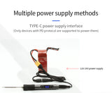 URUAV URIR01 60W Digital Soldering Iron DC12-24V Type-C Interface 100-400 Adjustable Temperature For RC Vehicles Model - 1