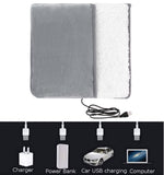 USB hand Warmer Shoes Computer PC Electric Heat Slipper Cute big Feet Warm Slippers for Home Travel Office