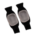 1 Pair of Thicken Warm Cashmere Kneepad Comfortable Soft Kneecap Winter Warm Kneelet for Elders(Black)