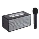 Karaoke Speaker Microphone Wireless Portable High Power LED Lights Rechargeable Support BT/USB Play for Home Family BBQ