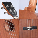 26 inch UKulele 4-String Portable Guitar Instrument for Beginners Children Pick Stringed Instruments Mini Guitars