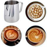 Coffee Tamper, 51Mm Espresso Coffee Press, Alloy Tamper With Silicone Tamper Mat And Milk Jug 350Ml Milk Pitcher