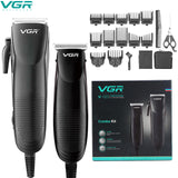 Corded combo set home professional hair clipper adjustable beard hair trimmer for men powerful electric haircut machine 220-240V