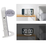 Creative Led Vibration Alarm Clock Multifunctional Dual USB Charging Mute Bedside Luminous for Deaf and Hard of Hearing Snooze