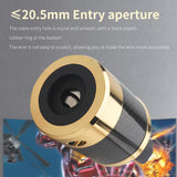 Hifi Audio Power Plug Red Copper Gold Plated Carbon Fiber IEC Connector Amplifier Cable Adapter EU Version