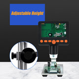4.3 Inch 1080P Wifi Video Microscope 1000X, Microscope and Telescope with Adjustable Aluminum Alloy Stand/ 8 LED Lights