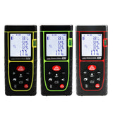 LCD Digital Laser Distance Meter M/In/Ft Tape Range Finder Measure Tool 40/100m Measurement of Area/Length/Volume 2*1.5V