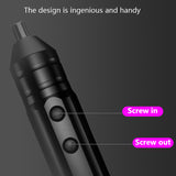 JUNEFOR Electric Screwdriver Set Rechargable Cordless Screwdriver Powerful Charging Screwdriver Small Screw With Bit Power Tools