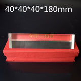 Rainbow Crystal Prism 40*40*180mm Triangular Prism Large Rainbow Photo Gift Experimental Equipment  Optical Glass