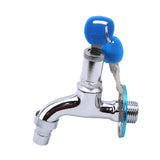 Portable Wash Water Faucet Household Outdoor Faucet With Lock Key Alloy Faucet Single Tap anti-theft For Outdoor