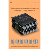 TPA3116D2 Bluetooth 5.0 2.1 Channel Power Audio Stereo Subwoofer Amplifier Board 50WX2+100W Speaker AMP XY-S100H