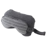 2 In 1 Multifunctional Travel U-Shaped Neck Pillow with Sleeping Shade Eye Mask Blindfold Office Home Massage Cushion