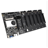 Riserless Mining Motherboard 8 GPU Bitcoin Crypto Etherum Mining Support 1066/1333/1600MHz