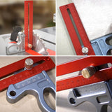 200/300/400mm Woodworking 45/90 Degree Scriber Ruler Height Gauge Measuring Tool 6XDD
