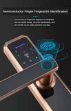 NEW Safety Smart Door Lock OX8  Security Intelligent Biometric Fingerprint Lock TTLock APP IC Card With Key Password Unlock