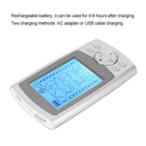 24 Modes TENS Massager Rechargeable Pulse Muscle Stimulation Massager for Back Knee Neck 110‑240V Muscle Relaxer
