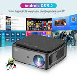 Thundeal GA828 Full HD Projector Native 1920x1080P Projetor WIFI Android 9.0 Smart Phone Video Beamer LED 3D Home Theater Cinema