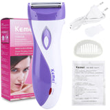 Kemei KM-3018 Electric Rechargeable Lady Shaver Hair Remover Epilator Shaving Wool Scraping EU For Whole Body Use