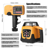 635nm Red Laser Line Self Levelling Machine Opeartion Modes Rotating Direction Speed Angle Laser Level 500m Working Distance