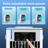 USB Powered Table Air Cooler Mini Portable Cold Water Conditioner Electric Cooling Mist Fan Air Conditioning for Home Room 500ML
