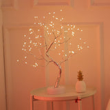 108 LED USB Table Lamp Copper Wire Christmas Fire Tree Night Light Table Lamp Home Desktop Decoration Christmas Decoration