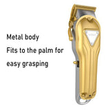 Full metal cord/cordless electric hair clipper professional beard hair trimmer for men adjustable haircut machine rechargeable