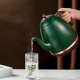 Retro Electric Kettle 304 Stainless Steel Household appliances 1.5L Portable Travel Water Boiler 1500W European style Coffee pot
