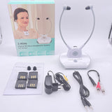 ARTISTE APH100 Elderly TV hearing aid earphone 2.4G Wireless HIFI TV hearing aid headset with 2 extra batteries